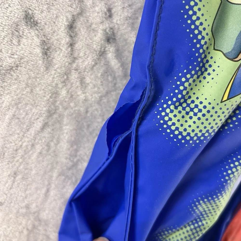 Vintage Pokemon Kids Raincoat‎ Sz 5 Rain Blue Jacket 1990's Retro Gamer READ
